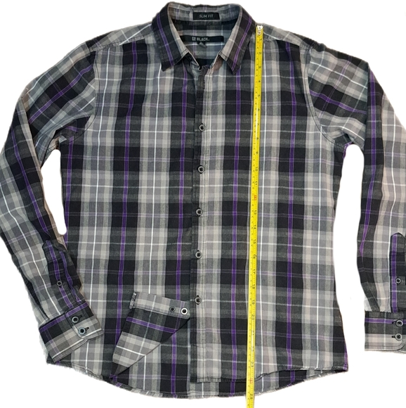 See New Listing Men's Size Small CJ Black Rue 21 Slim Fit Long Sleeve Shirt - Picture 7 of 13